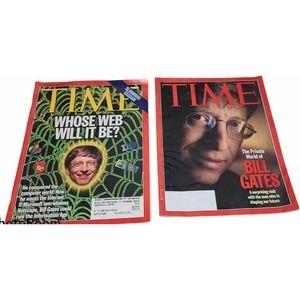 TIME Magazine Lot of 2: BILL GATES 1996 & 1997